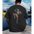 Skeleton Muay Thai Boxing Karate Kickboxing Martial Arts Men's Back Print T-Shirt Skeleton Muay Thai Boxing Karate Kickboxing Martial Arts Men's Back Print T-Shirt