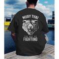 Tiger Muay Thai And Kickboxing Men's Back Print T-Shirt Tiger Muay Thai And Kickboxing Men's Back Print T-Shirt