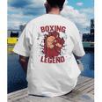 Boxing Legend Professional Boxer Muay Thai Boxing Men's Back Print T-Shirt Boxing Legend Professional Boxer Muay Thai Boxing Men's Back Print T-Shirt
