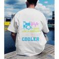 Cool Drum Kit Percussionist Drummer Wife Quote Image T-Shirt Men's Back Print T-Shirt Cool Drum Kit Percussionist Drummer Wife Quote Image T-Shirt Men's Back Print T-Shirt