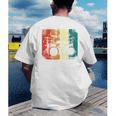Drumset Cool Retro Vintage Drum Kit Drummer Music Percussion Men's Back Print T-Shirt Drumset Cool Retro Vintage Drum Kit Drummer Music Percussion Men's Back Print T-Shirt