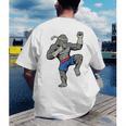 Gorilla Muay Thai Combat Sport Fighter Martial Arts 8 Limbs Raglan Baseball Tee Men's Back Print T-Shirt Gorilla Muay Thai Combat Sport Fighter Martial Arts 8 Limbs Raglan Baseball Tee Men's Back Print T-Shirt