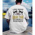 LION SQUAD THAILAND KICKBOXING MUAY THAI MMA TRAINING Men's Back Print T-Shirt LION SQUAD THAILAND KICKBOXING MUAY THAI MMA TRAINING Men's Back Print T-Shirt