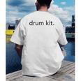 Minimalistic Drum Kit Minimal Raglan Baseball Tee Men's Back Print T-Shirt