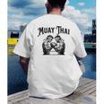 Thai Boxing Muay Thai Boxer Men's Back Print T-Shirt Thai Boxing Muay Thai Boxer Men's Back Print T-Shirt