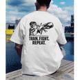 Women's Train Fight Repeat Nak Muay Thai Boxing Fighter Men's Back Print T-Shirt