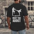 Addicted To Muay Thai Graphic Shirt Men's Back Print T-Shirt Addicted To Muay Thai Graphic Shirt Men's Back Print T-Shirt