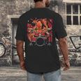Animal Octopus Musician Drum Kit Octopus Drummer Men's Back Print T-Shirt Animal Octopus Musician Drum Kit Octopus Drummer Men's Back Print T-Shirt