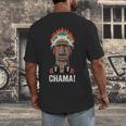Chama Fighter MMA Fan JJB Boxing Muay Thai Kickboxing Men's Back Print T-Shirt