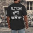 Cool Drummer Art Men Dad Drum Set Player Drum Kit Musician Men's Back Print T-Shirt Cool Drummer Art Men Dad Drum Set Player Drum Kit Musician Men's Back Print T-Shirt
