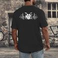 Drum Kit Heartbeat Drummer Music Lover EKG Pulse Set Note Men's Back Print T-Shirt Drum Kit Heartbeat Drummer Music Lover EKG Pulse Set Note Men's Back Print T-Shirt