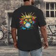 Drum Kit Steamwave Music Band Men's Back Print T-Shirt