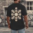 Drummer Drum Kit Mandala Percussionist Music Lover Men's Back Print T-Shirt