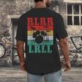 Drummer RLRR LRLL Vintage Drum Kit Men's Back Print T-Shirt Drummer RLRR LRLL Vintage Drum Kit Men's Back Print T-Shirt