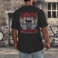 Drummer Rock Drummer Drum Kit Men's Back Print T-Shirt Drummer Rock Drummer Drum Kit Men's Back Print T-Shirt