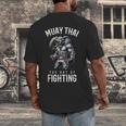 Elephant Muay Thai Kickboxing And Elephant Thai Boxing Men's Back Print T-Shirt Elephant Muay Thai Kickboxing And Elephant Thai Boxing Men's Back Print T-Shirt