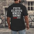 Fist Elbows Knees Shins Martial Arts Muay Thai Men's Back Print T-Shirt Fist Elbows Knees Shins Martial Arts Muay Thai Men's Back Print T-Shirt