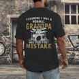 Grandpa Drummer Father's Day Drum Kit Men's Back Print T-Shirt Grandpa Drummer Father's Day Drum Kit Men's Back Print T-Shirt