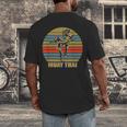 Great Muay Thai Kickboxing Martial Artist Thailand Men's Back Print T-Shirt