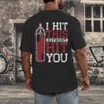 I Hit This So I Won't Hit You Kickboxer Fan Muay Thai Boxing Men's Back Print T-Shirt