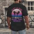 Just A Girl In A Muay Thai World Muay Thai Boxing Men's Back Print T-Shirt