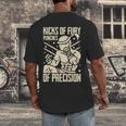Kicks Of Fury Punches Of Precision Muay Thai Men's Back Print T-Shirt Kicks Of Fury Punches Of Precision Muay Thai Men's Back Print T-Shirt