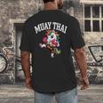 Muay Thai Art For Girls Kids Women Mixed Martial Arts Men's Back Print T-Shirt