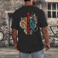 Muay Thai Thai Boxing Dragon Tiger Men's Back Print T-Shirt Muay Thai Thai Boxing Dragon Tiger Men's Back Print T-Shirt