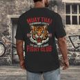 Muay Thai Thai Boxing Men's Back Print T-Shirt