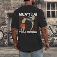 Muay Thai Boxing Men's Back Print T-Shirt Muay Thai Boxing Men's Back Print T-Shirt