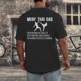 Muay Thai Dad Definition Muay Thai Father Men's Back Print T-Shirt Muay Thai Dad Definition Muay Thai Father Men's Back Print T-Shirt