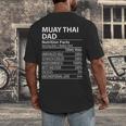 Muay Thai Dad Nutrition Facts Muay Thai Dad Men's Back Print T-Shirt
