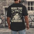 Muay Thai The Dance Of Warriors Muay Thai Men's Back Print T-Shirt