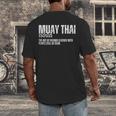 Muay Thai Definition Muay Thai Men's Back Print T-Shirt Muay Thai Definition Muay Thai Men's Back Print T-Shirt