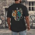 Muay Thai Dragon Tiger Men's Back Print T-Shirt Muay Thai Dragon Tiger Men's Back Print T-Shirt