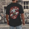 Muay Thai Elbow Strike Silhouette Minimal Clean Sport Men's Back Print T-Shirt