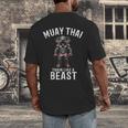 Muay Thai Elephant Kickboxing And Elephant Thai Men's Back Print T-Shirt