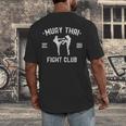 Muay Thai Fight Club Kickboxing Fighters W T-Shirt Men's Back Print T-Shirt