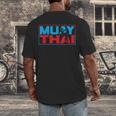 Muay Thai Fighter Boxing Martial Arts Hobby Men's Back Print T-Shirt