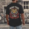 Muay Thai Fighter Tiger 8 Limbs Thai Boxing Men's Back Print T-Shirt Muay Thai Fighter Tiger 8 Limbs Thai Boxing Men's Back Print T-Shirt