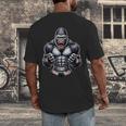 Muay Thai Gorilla Thai Boxing And Fighting Men's Back Print T-Shirt