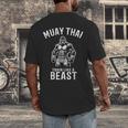Muay Thai Gorilla Kickboxing And Gorilla Thai Boxing Men's Back Print T-Shirt