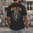 Muay Thai Hobby Martial Arts Fighter Boxing Men's Back Print T-Shirt