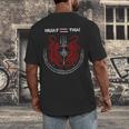 Muay Thai Kickboxing Thailand T-Shirt Men's Back Print T-Shirt