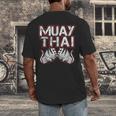 Muay Thai Lover For Fight Fans Men's Back Print T-Shirt Muay Thai Lover For Fight Fans Men's Back Print T-Shirt