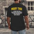 Muay Thai Martial Arts Combat Sports Men's Back Print T-Shirt