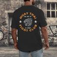 Muay Thai MMA Fight Tattoo Tiger Art Of 8 Limbs Kickboxing Men's Back Print T-Shirt
