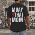 Muay Thai Mom Martial Artis Combat Sports Mother's Day Men's Back Print T-Shirt
