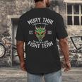 Muay Thai Oni Fight Team Kickboxing Men's Back Print T-Shirt