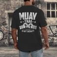 Muay Thai Is My Therapy Muay Thai Lovers Muay Thai Men's Back Print T-Shirt